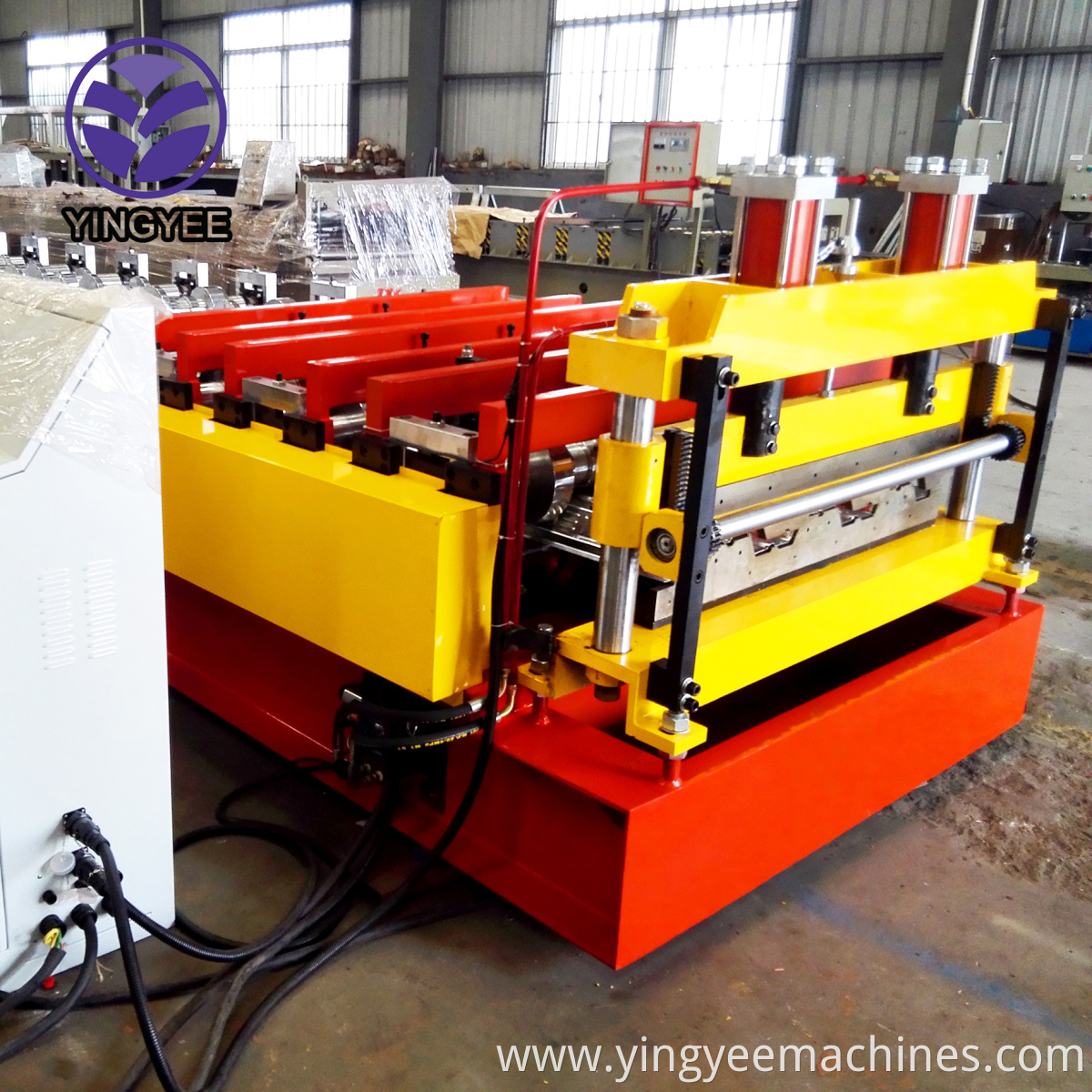 new arrival Profiled Steel Sheet Concrete Slab Plate Floor Decking Panel Roll Forming Machine With PLC Control System